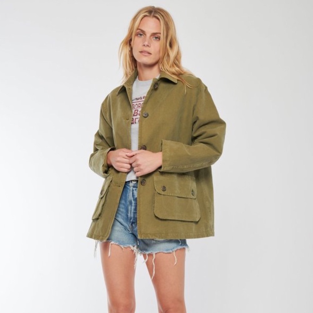 NILI LOTAN Connor Jacket, Army Green (NWT)